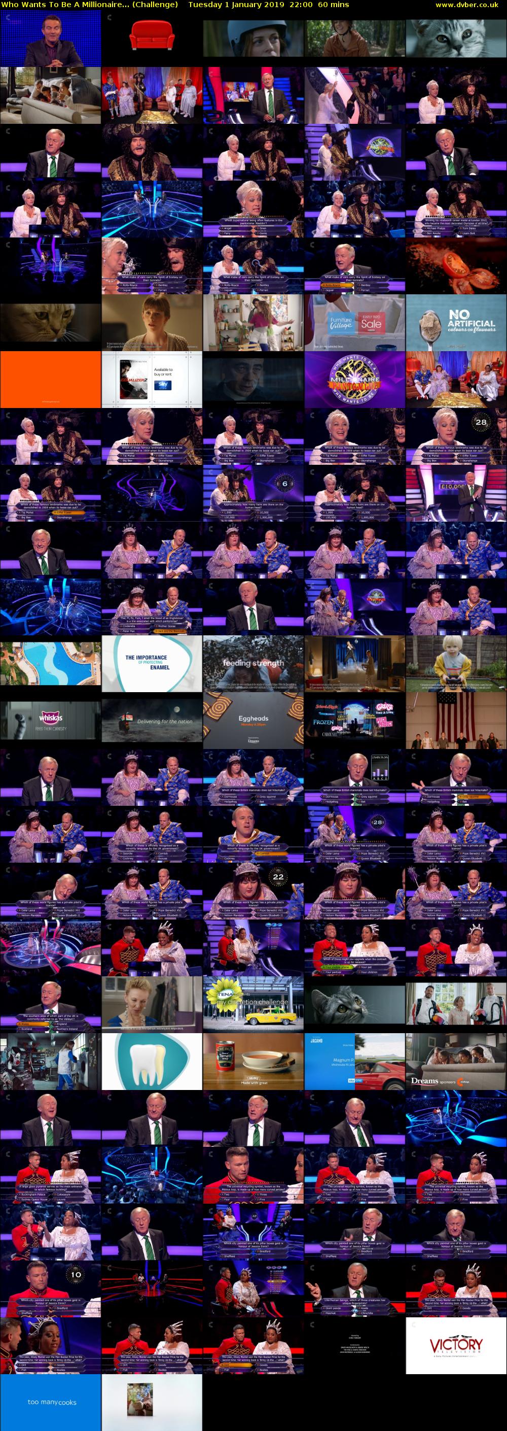 Who Wants To Be A Millionaire... (Challenge) Tuesday 1 January 2019 22:00 - 23:00