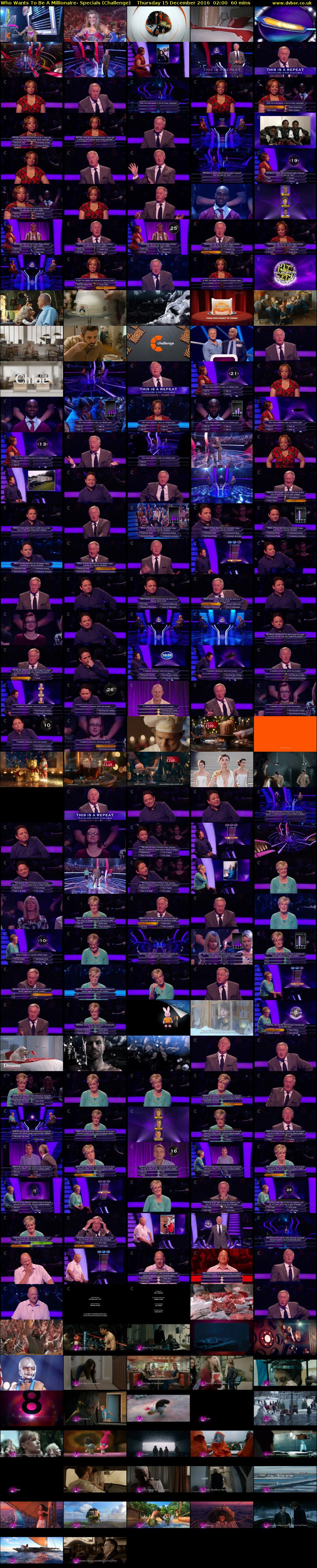 Who Wants To Be A Millionaire- Specials (Challenge) Thursday 15 December 2016 02:00 - 03:00
