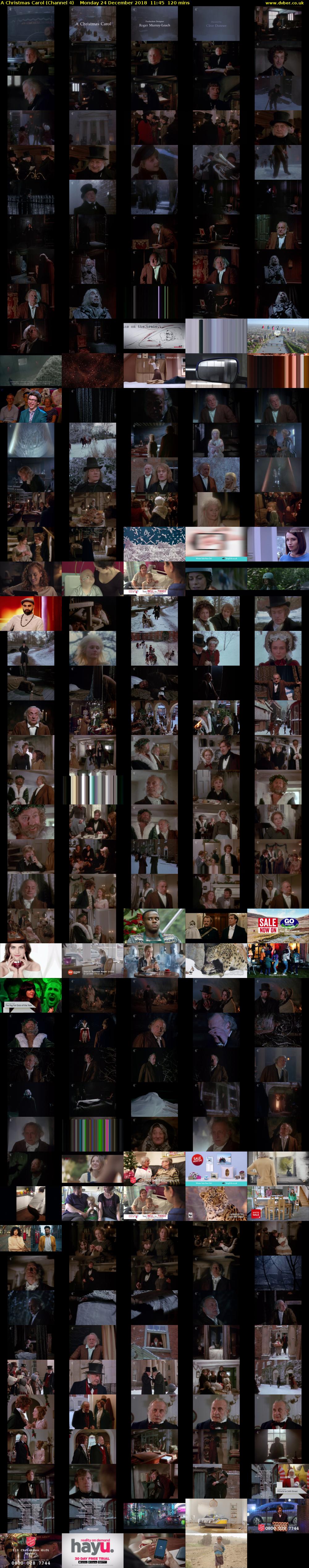 A Christmas Carol (Channel 4) Monday 24 December 2018 11:45 - 13:45