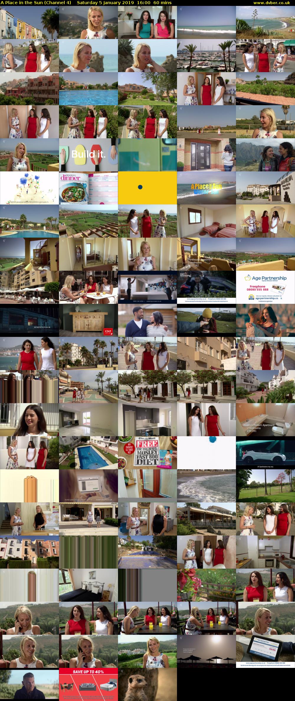 A Place in the Sun (Channel 4) Saturday 5 January 2019 16:00 - 17:00