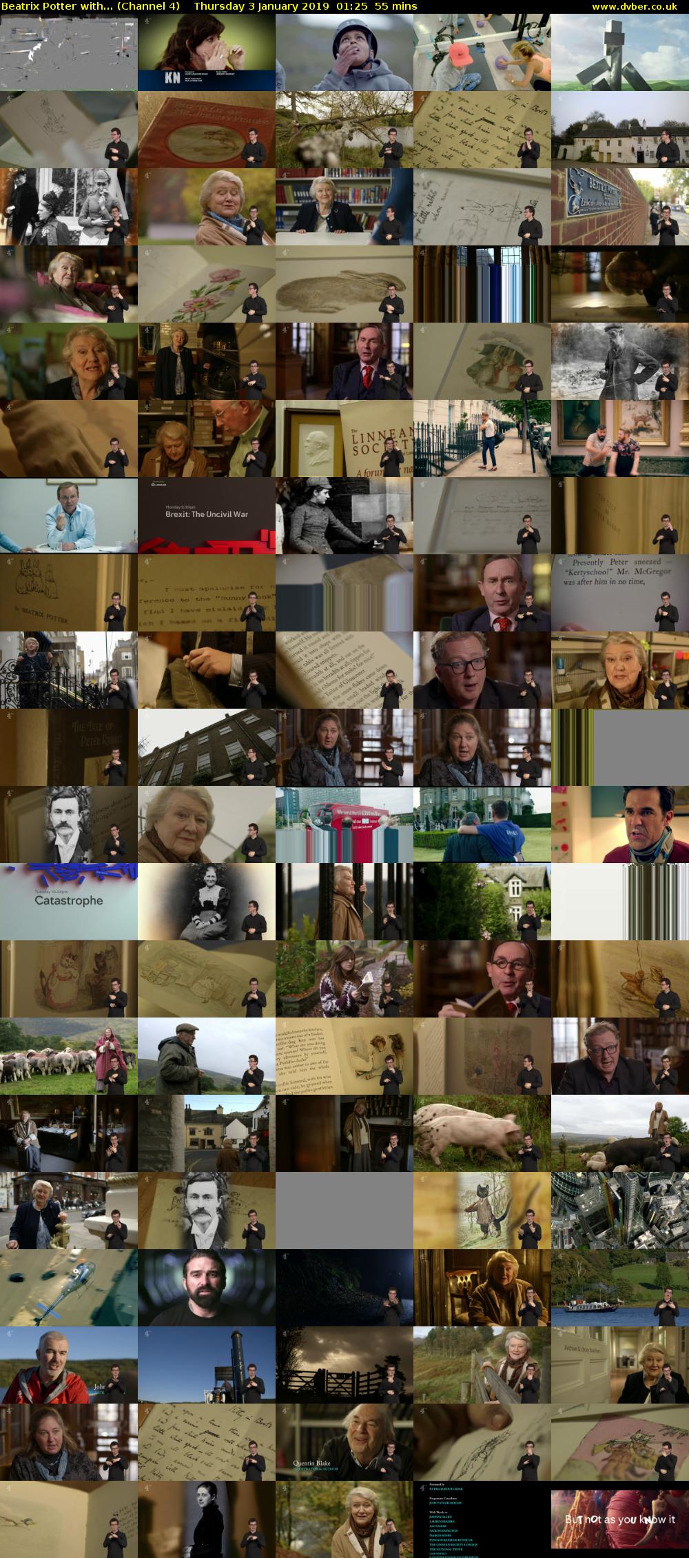 Beatrix Potter with... (Channel 4) Thursday 3 January 2019 01:25 - 02:20