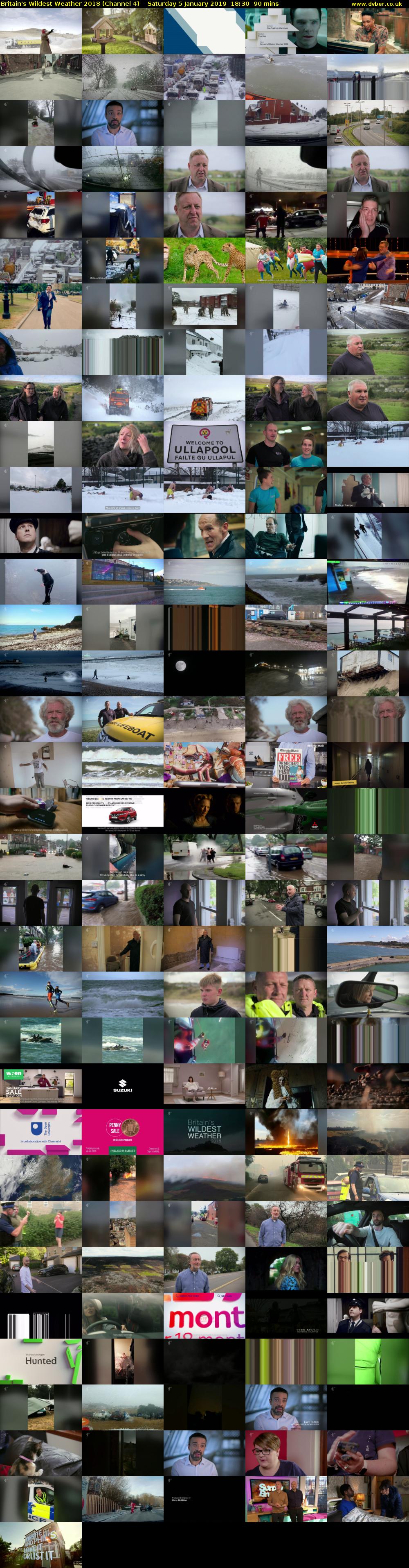 Britain's Wildest Weather 2018 (Channel 4) Saturday 5 January 2019 18:30 - 20:00