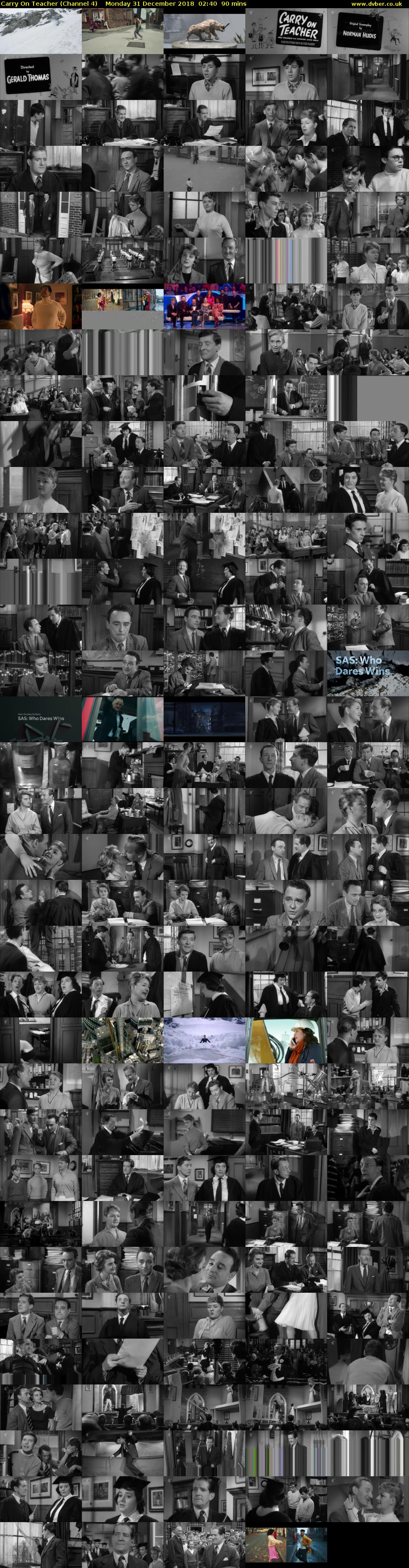 Carry On Teacher (Channel 4) Monday 31 December 2018 02:40 - 04:10