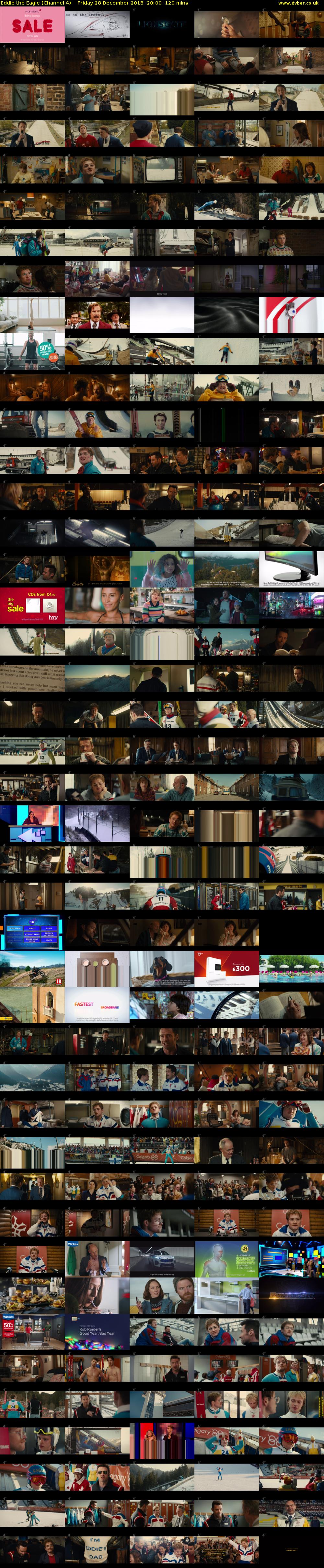 Eddie the Eagle (Channel 4) Friday 28 December 2018 20:00 - 22:00