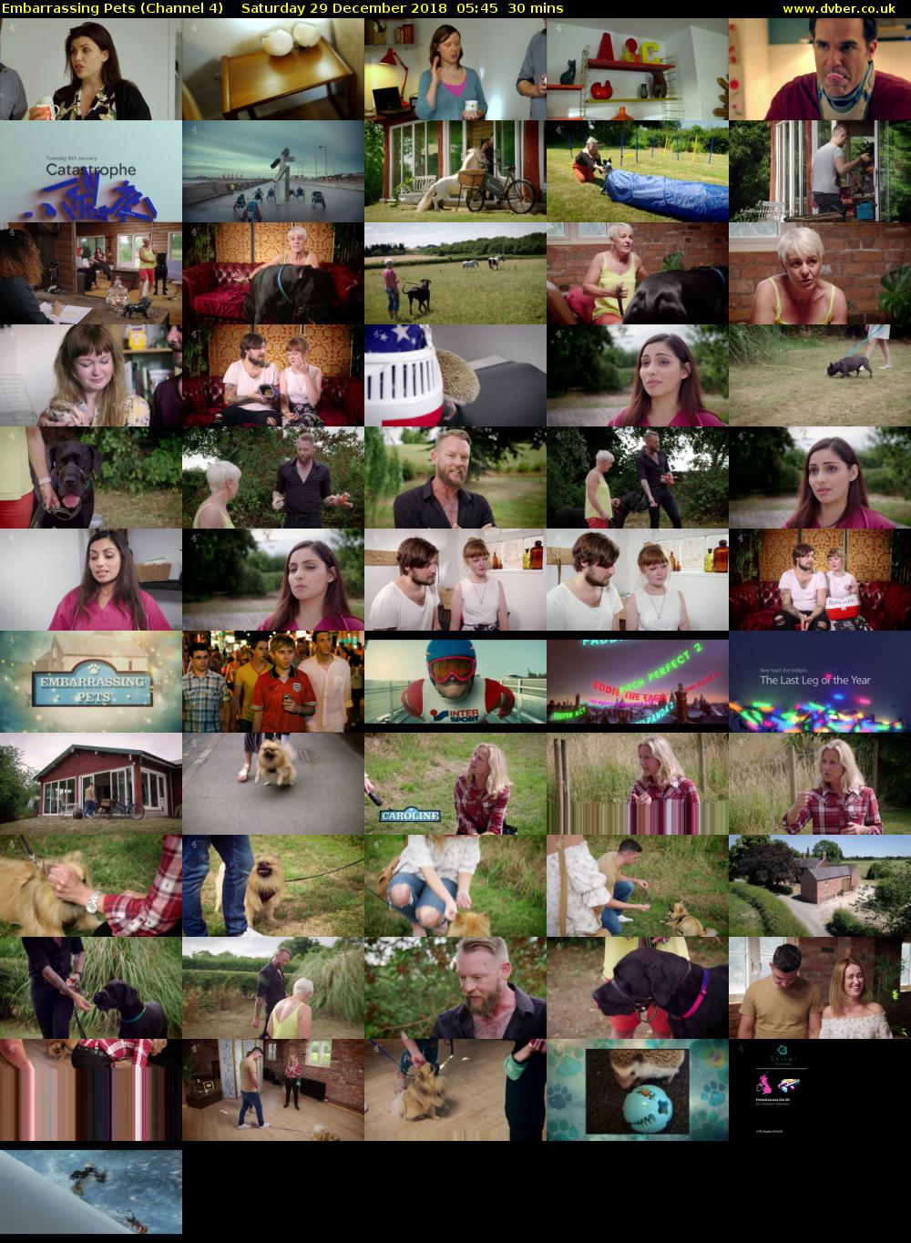 Embarrassing Pets (Channel 4) Saturday 29 December 2018 05:45 - 06:15