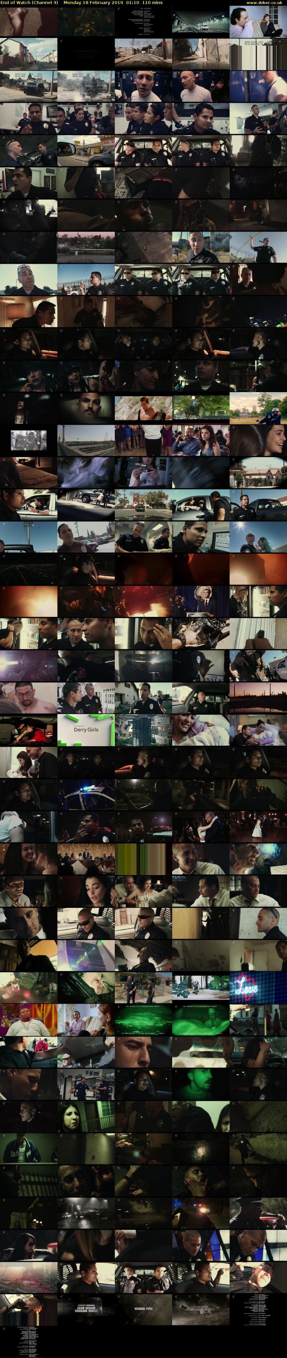 End of Watch (Channel 4) Monday 18 February 2019 01:10 - 03:00