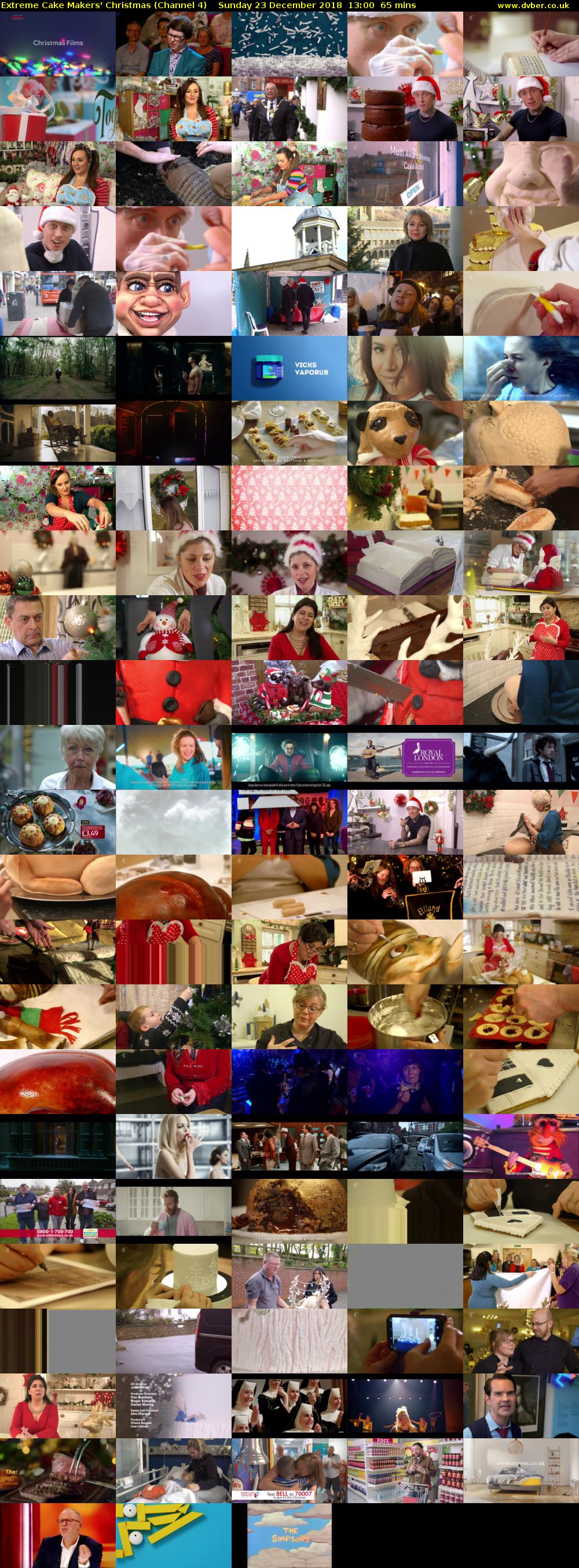 Extreme Cake Makers' Christmas (Channel 4) Sunday 23 December 2018 13:00 - 14:05