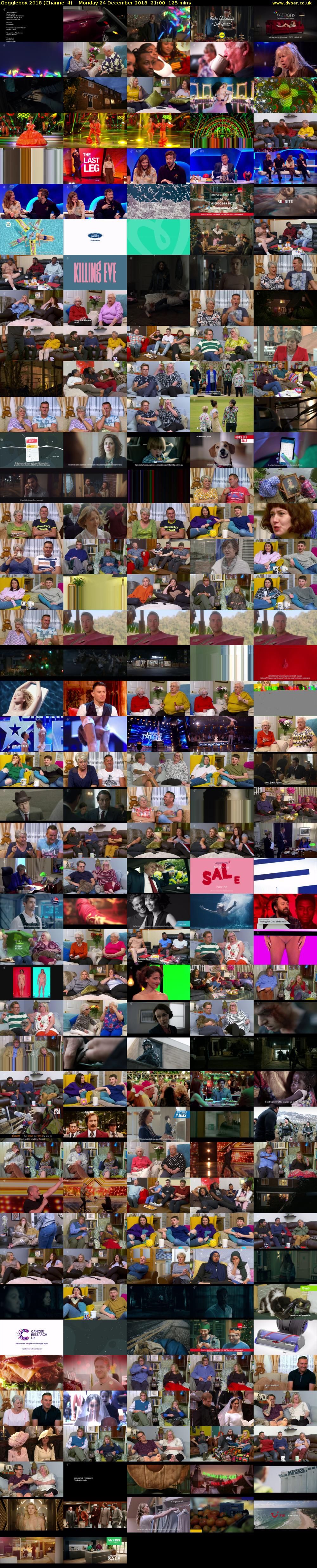 Gogglebox 2018 (Channel 4) Monday 24 December 2018 21:00 - 23:05