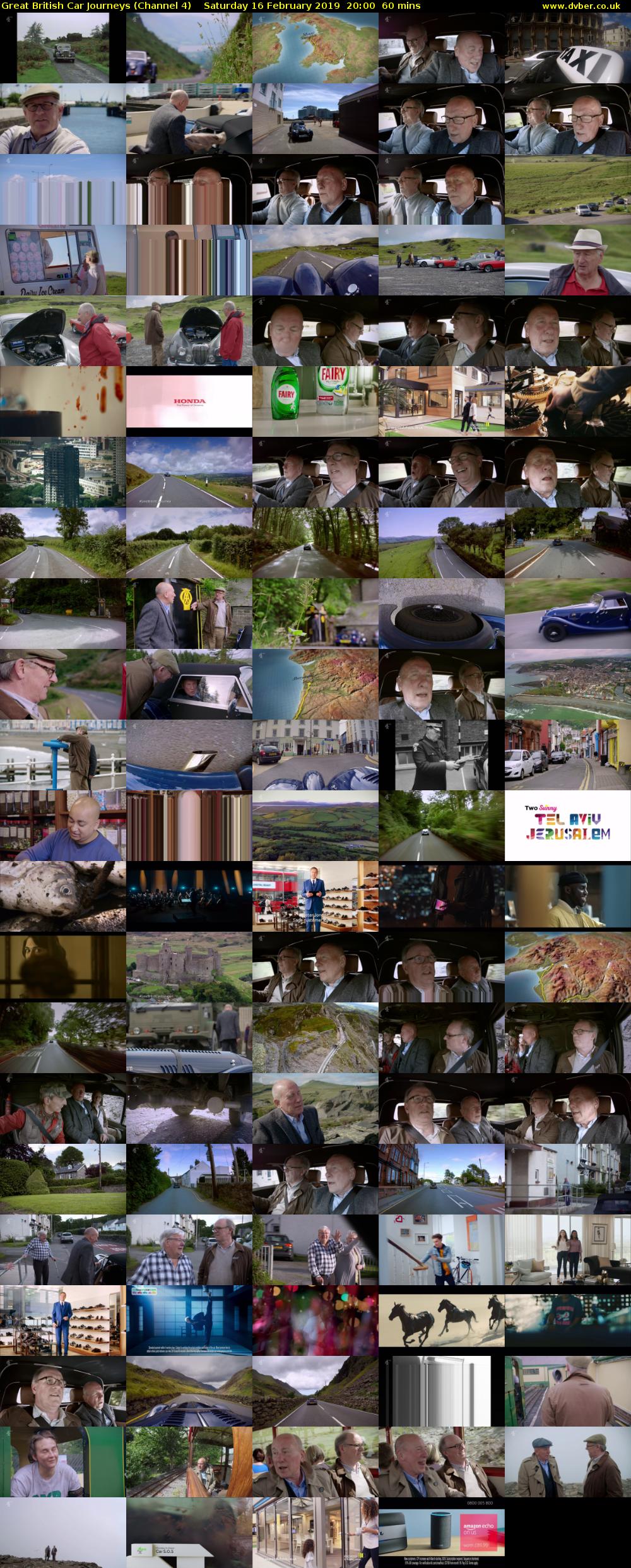 Great British Car Journeys (Channel 4) Saturday 16 February 2019 20:00 - 21:00