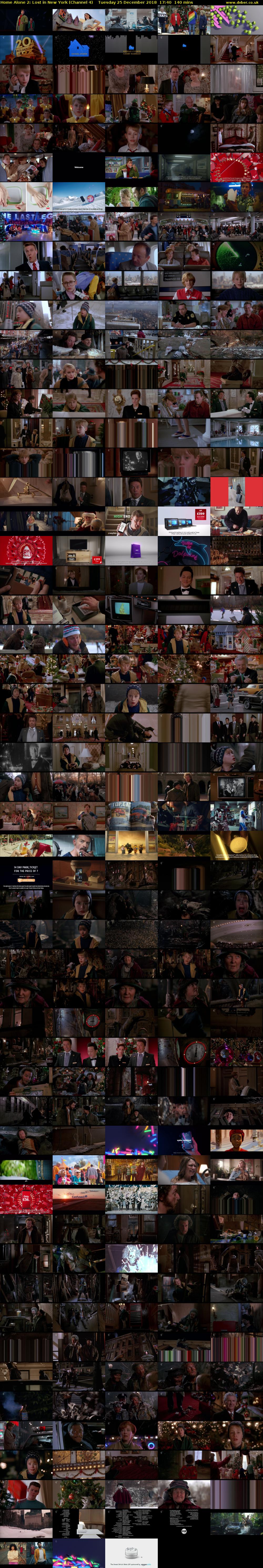 Home Alone 2: Lost in New York (Channel 4) Tuesday 25 December 2018 17:40 - 20:00