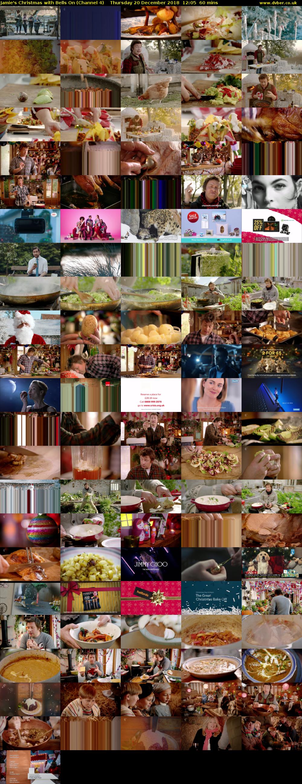 Jamie's Christmas with Bells On (Channel 4) Thursday 20 December 2018 12:05 - 13:05