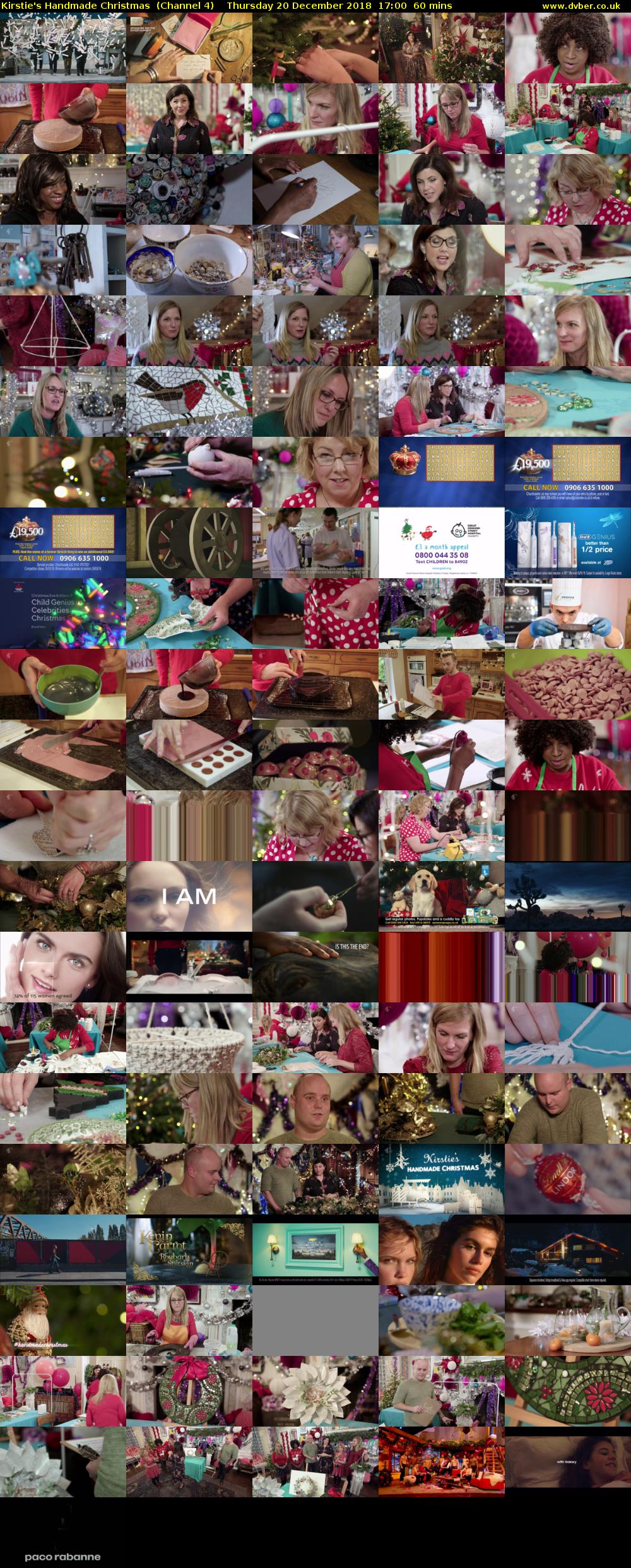 Kirstie's Handmade Christmas  (Channel 4) Thursday 20 December 2018 17:00 - 18:00