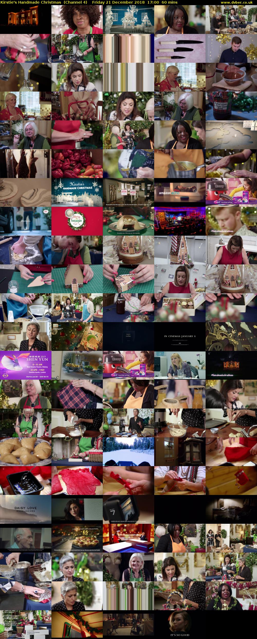 Kirstie's Handmade Christmas  (Channel 4) Friday 21 December 2018 17:00 - 18:00