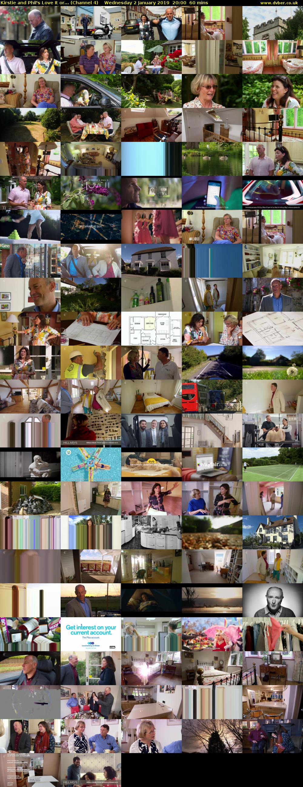 Kirstie and Phil's Love It or... (Channel 4) Wednesday 2 January 2019 20:00 - 21:00