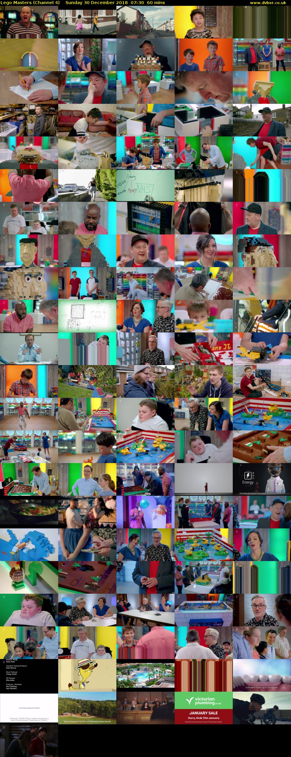 Lego Masters (Channel 4) Sunday 30 December 2018 07:30 - 08:30