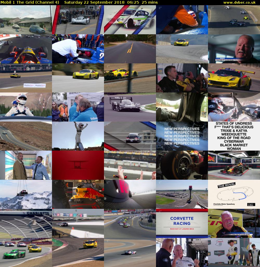 Mobil 1 The Grid (Channel 4) Saturday 22 September 2018 06:25 - 06:50