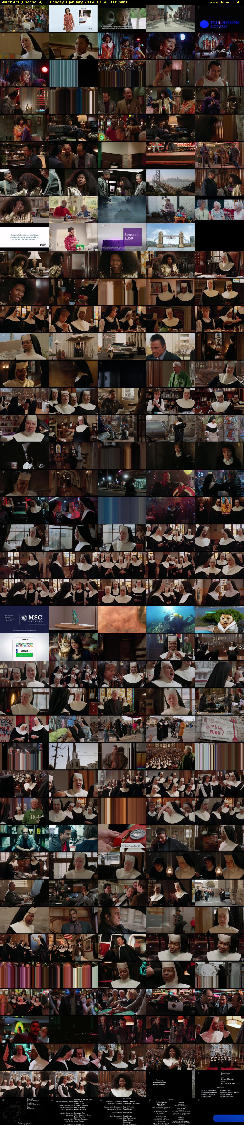Sister Act (Channel 4) Tuesday 1 January 2019 17:50 - 19:40