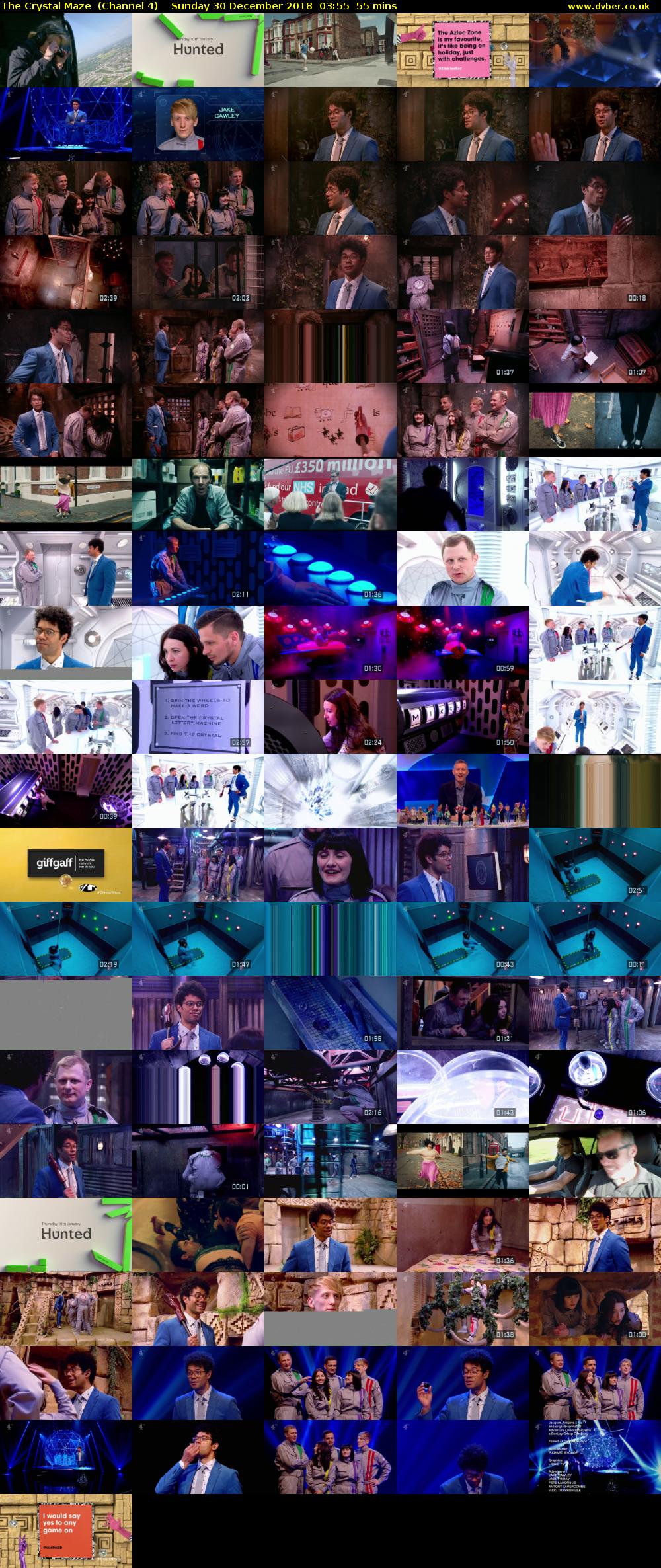 The Crystal Maze  (Channel 4) Sunday 30 December 2018 03:55 - 04:50