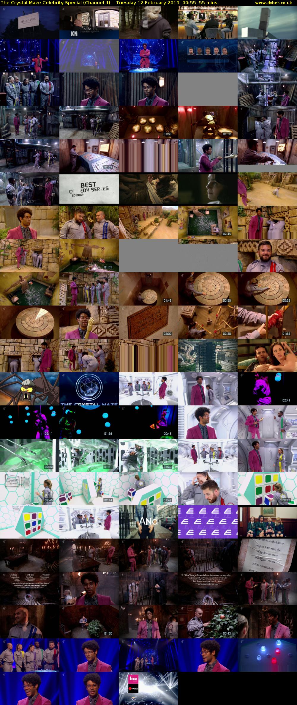 The Crystal Maze Celebrity Special (Channel 4) Tuesday 12 February 2019 00:55 - 01:50
