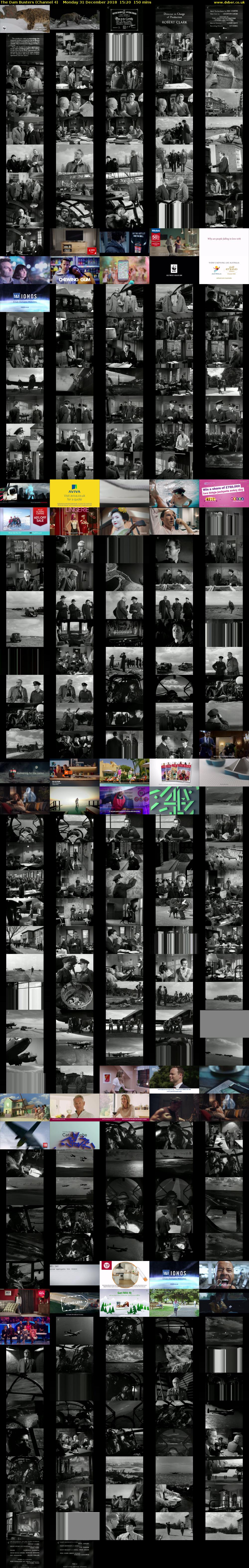 The Dam Busters (Channel 4) Monday 31 December 2018 15:20 - 17:50