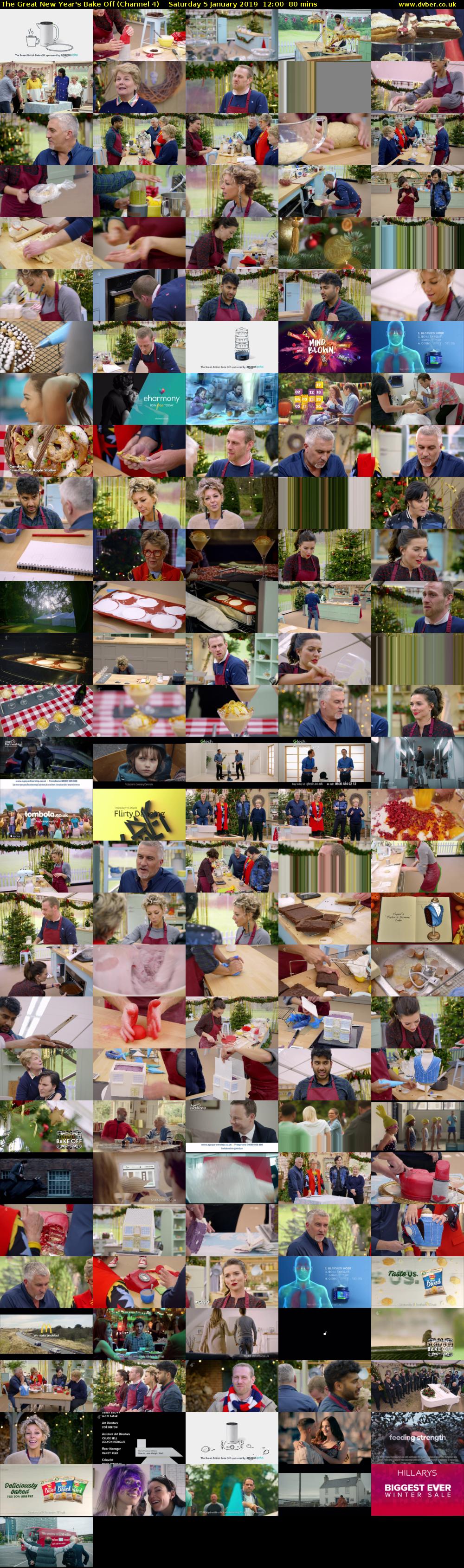 The Great New Year's Bake Off (Channel 4) Saturday 5 January 2019 12:00 - 13:20