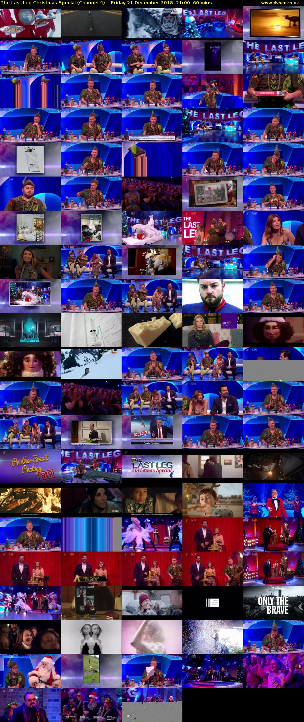 The Last Leg Christmas Special (Channel 4) Friday 21 December 2018 21:00 - 22:00