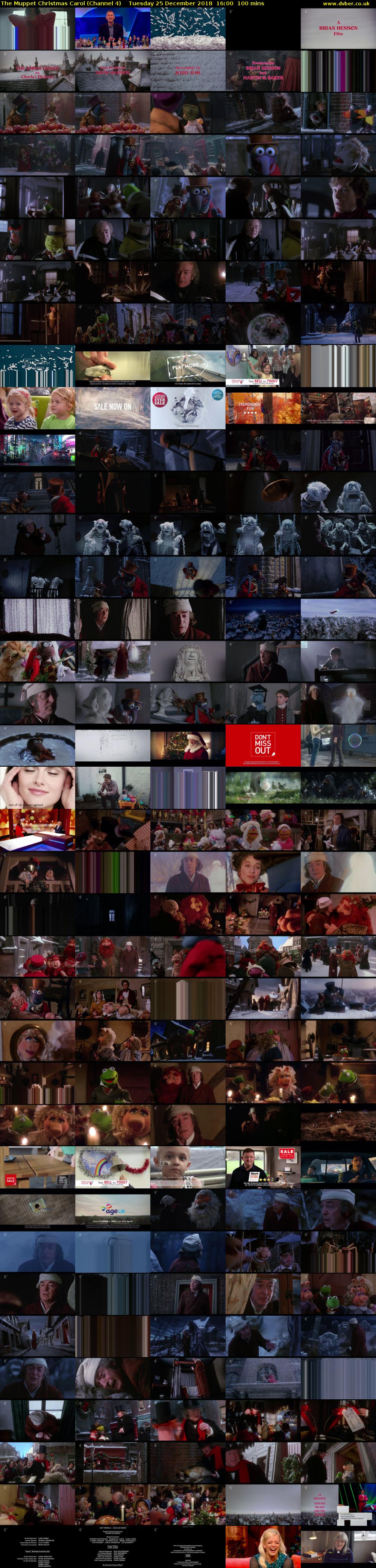 The Muppet Christmas Carol (Channel 4) Tuesday 25 December 2018 16:00 - 17:40