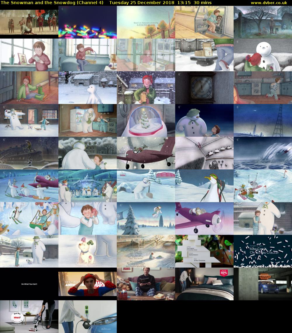 The Snowman and the Snowdog (Channel 4) Tuesday 25 December 2018 13:15 - 13:45