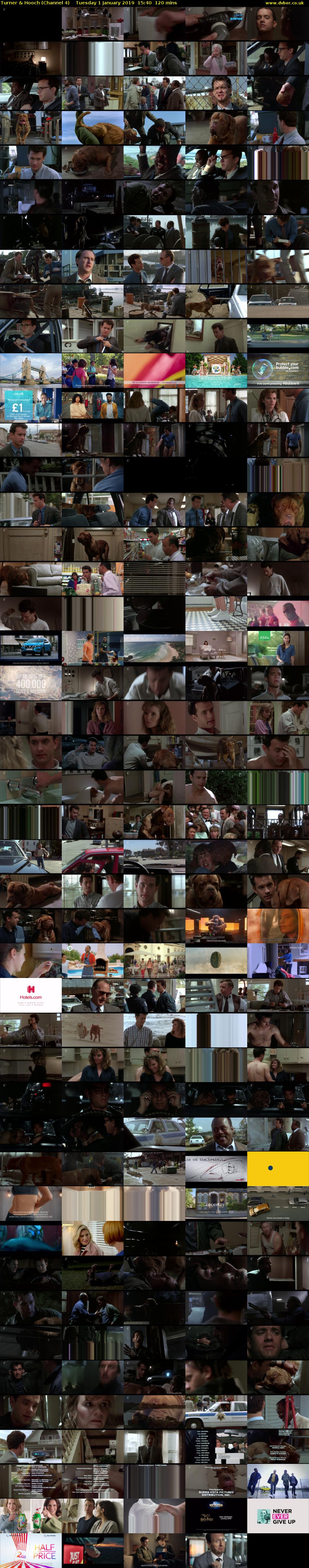 Turner & Hooch (Channel 4) Tuesday 1 January 2019 15:40 - 17:40