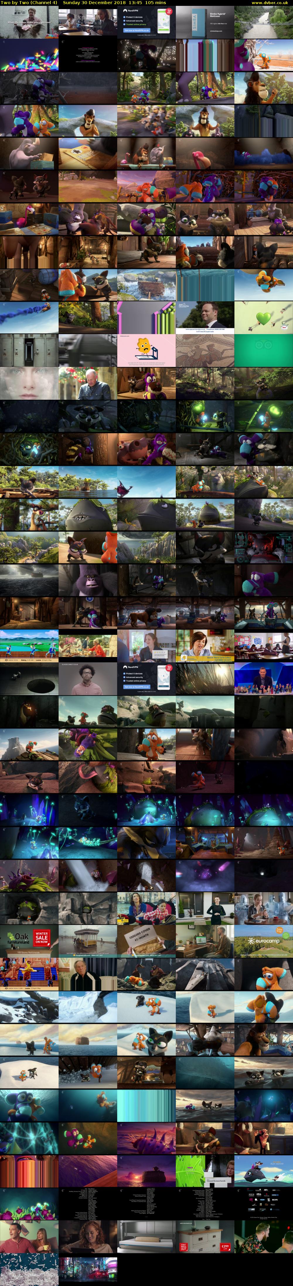 Two by Two (Channel 4) Sunday 30 December 2018 13:45 - 15:30