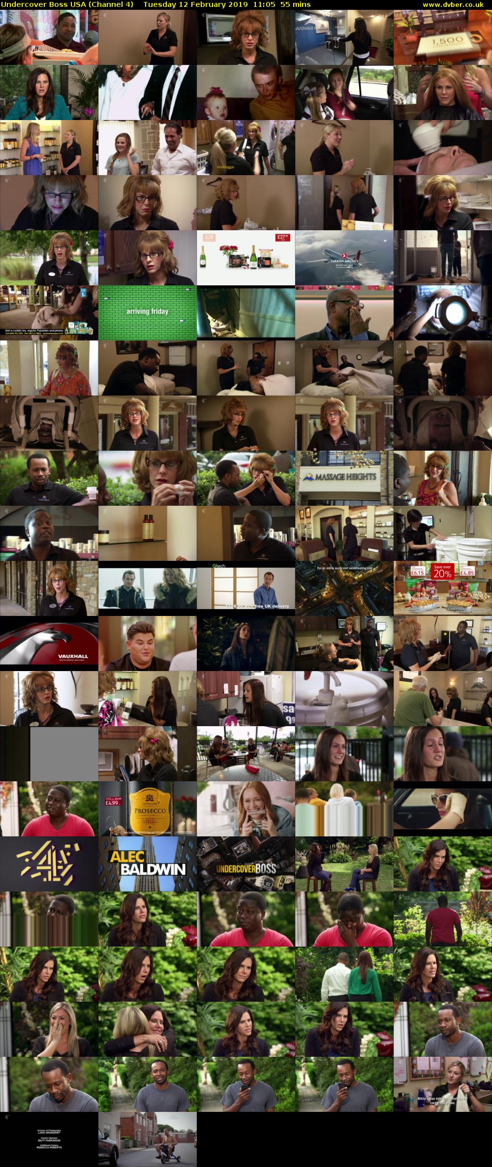 Undercover Boss USA (Channel 4) Tuesday 12 February 2019 11:05 - 12:00