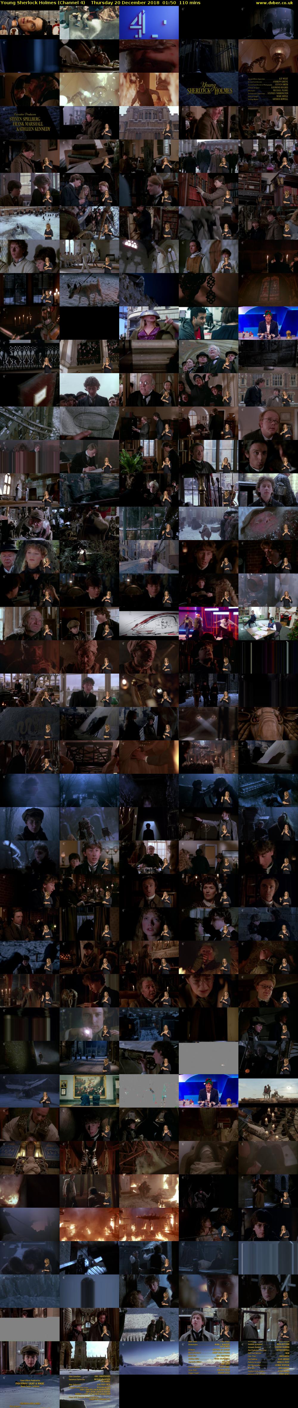 Young Sherlock Holmes (Channel 4) Thursday 20 December 2018 01:50 - 03:40