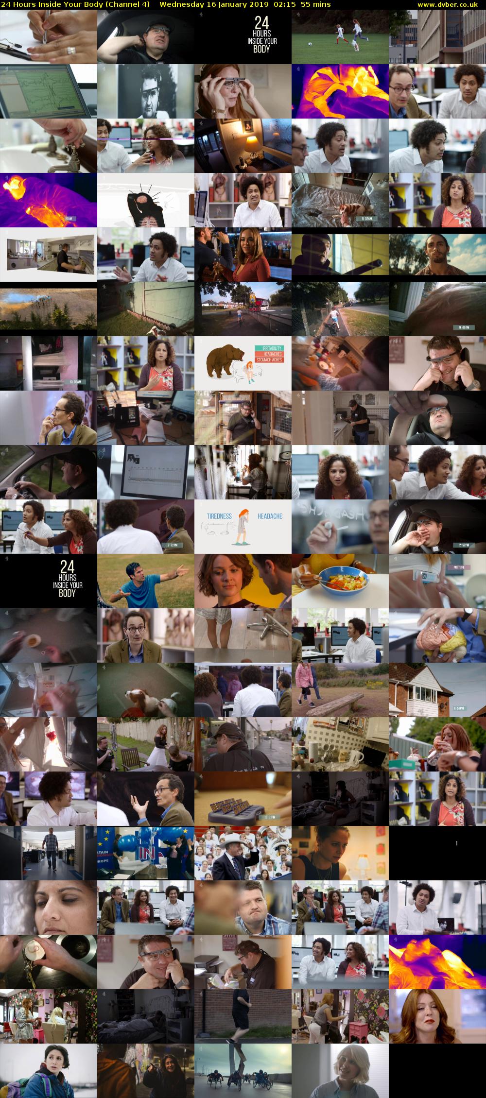 24 Hours Inside Your Body (Channel 4) Wednesday 16 January 2019 02:15 - 03:10