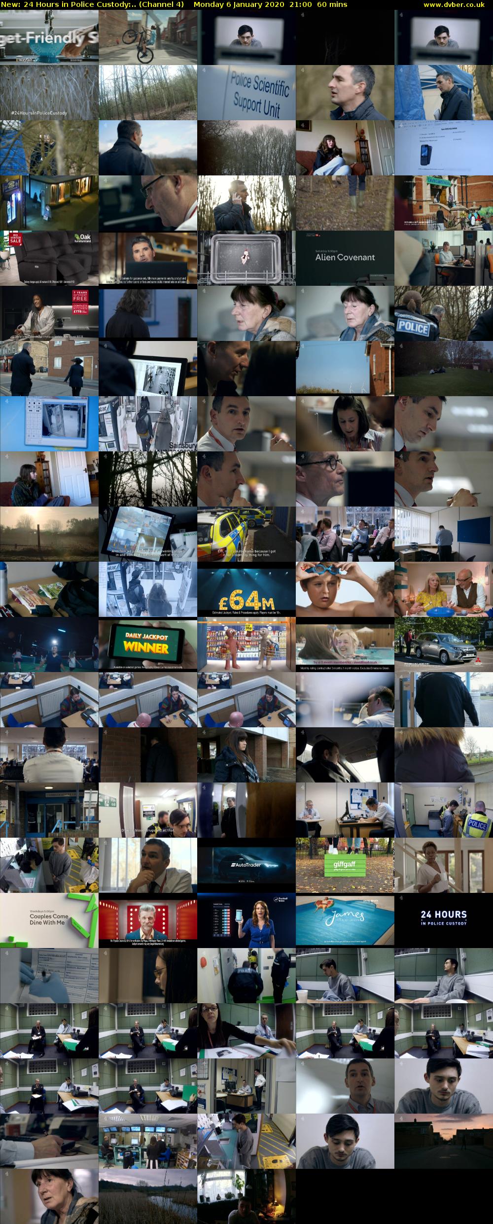 24 Hours in Police Custody:.. (Channel 4) Monday 6 January 2020 21:00 - 22:00