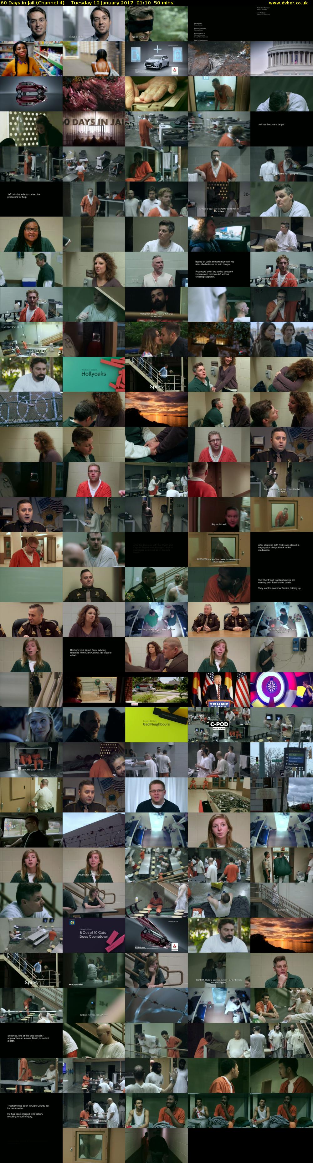 60 Days in Jail (Channel 4) Tuesday 10 January 2017 01:10 - 02:00