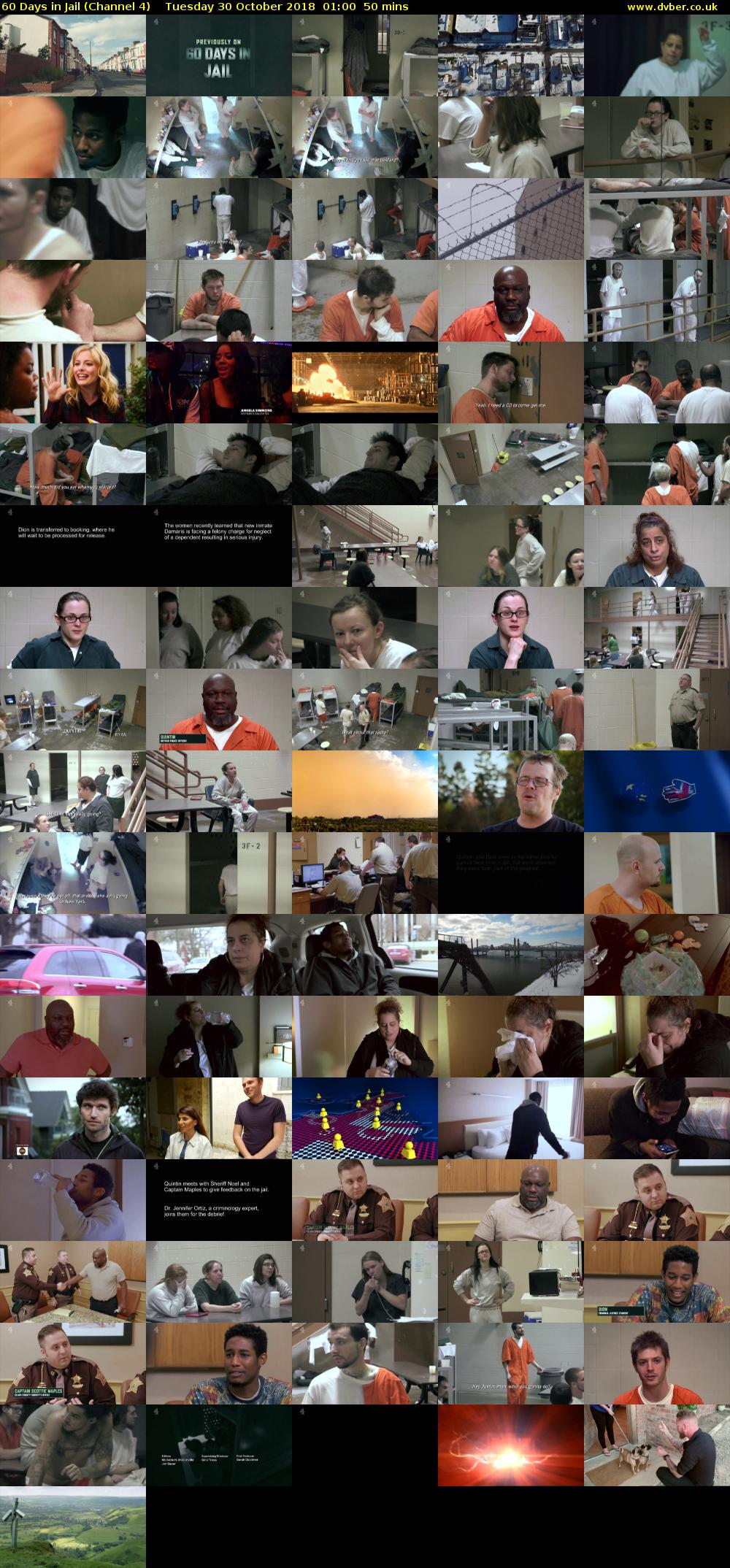 60 Days in Jail (Channel 4) Tuesday 30 October 2018 01:00 - 01:50