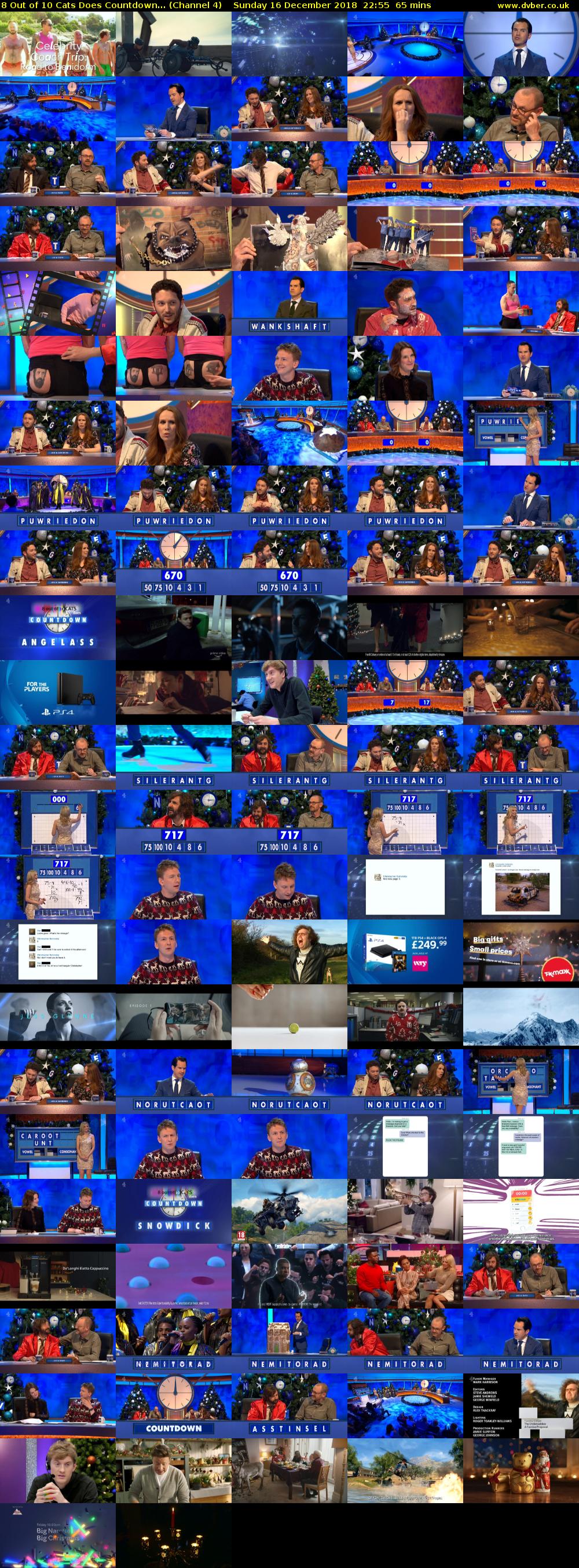 8 Out of 10 Cats Does Countdown... (Channel 4) Sunday 16 December 2018 22:55 - 00:00