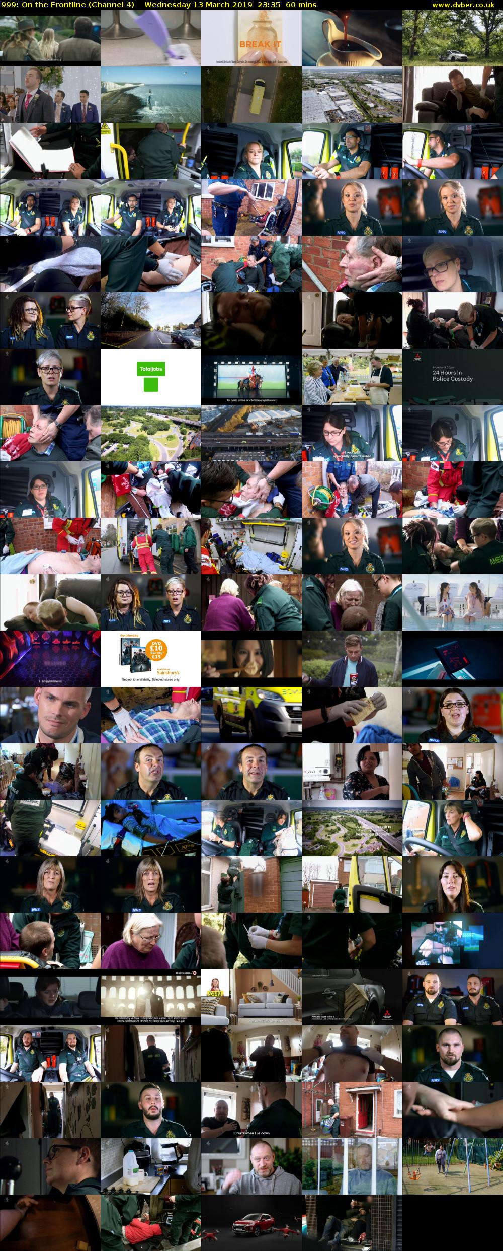 999: On the Frontline (Channel 4) Wednesday 13 March 2019 23:35 - 00:35