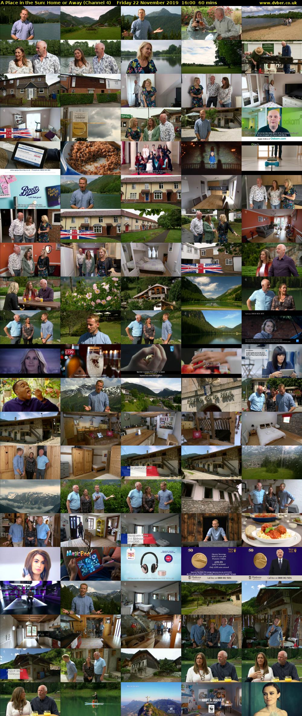 A Place in the Sun: Home or Away (Channel 4) Friday 22 November 2019 16:00 - 17:00