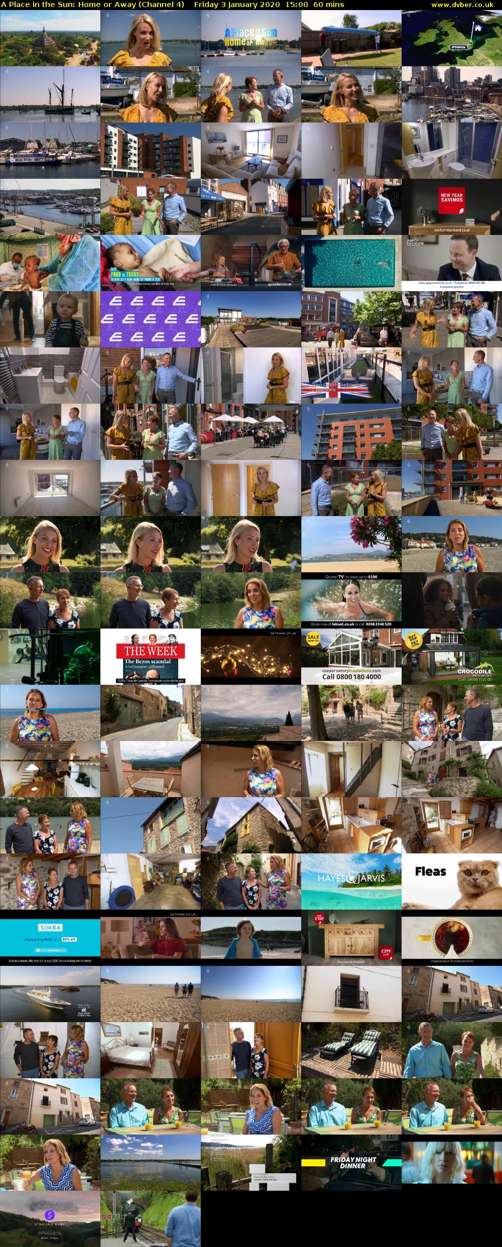 A Place in the Sun: Home or Away (Channel 4) Friday 3 January 2020 15:00 - 16:00