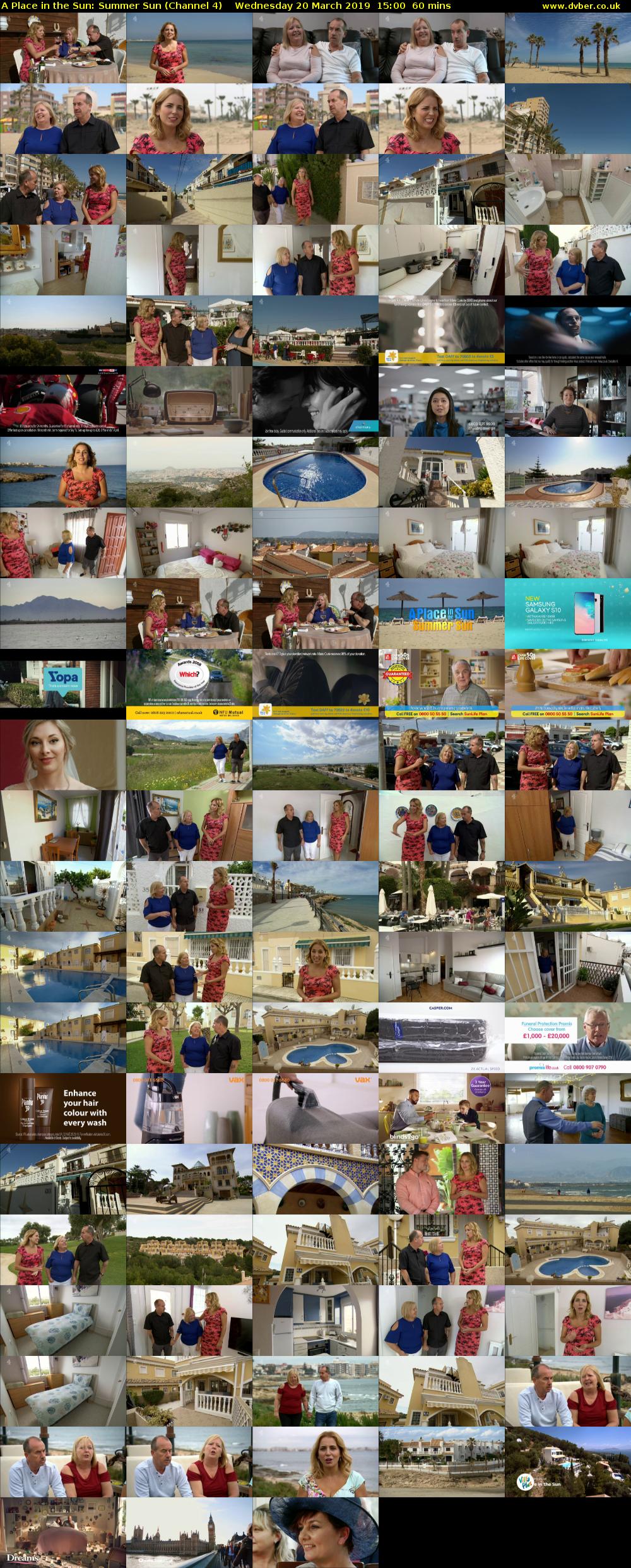 A Place in the Sun: Summer Sun (Channel 4) Wednesday 20 March 2019 15:00 - 16:00