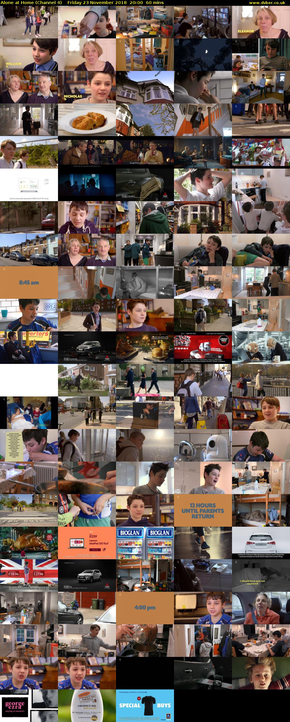 Alone at Home (Channel 4) Friday 23 November 2018 20:00 - 21:00