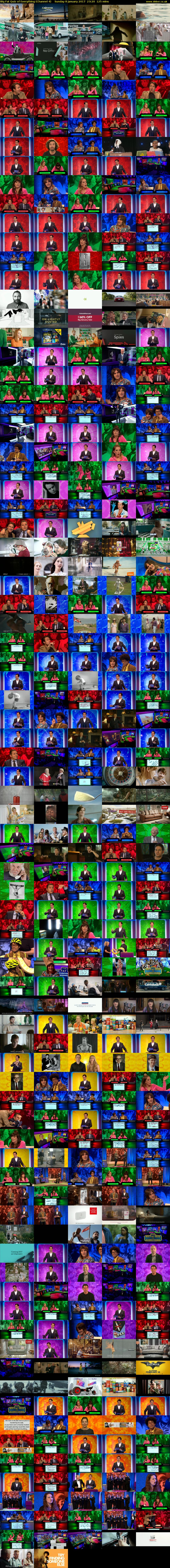Big Fat Quiz of Everything (Channel 4) Sunday 8 January 2017 23:20 - 01:25