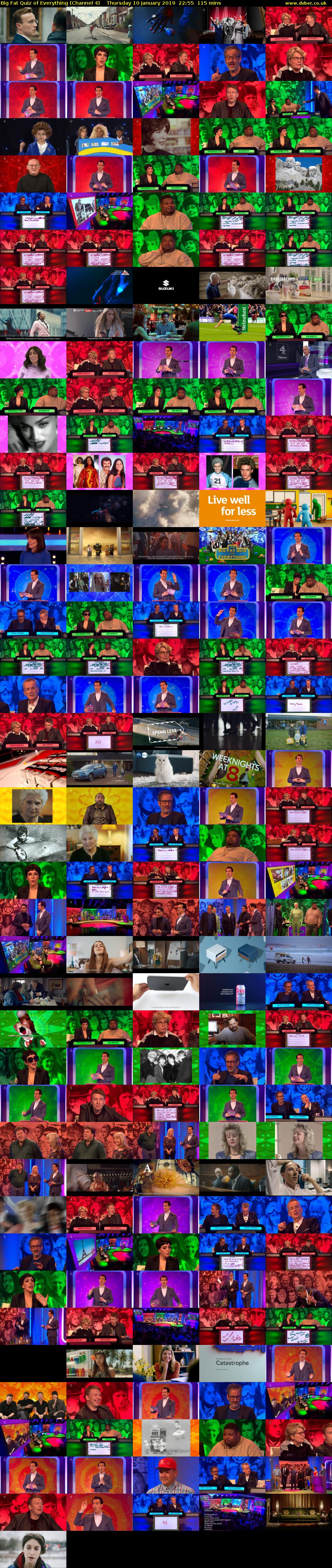 Big Fat Quiz of Everything (Channel 4) Thursday 10 January 2019 22:55 - 00:50