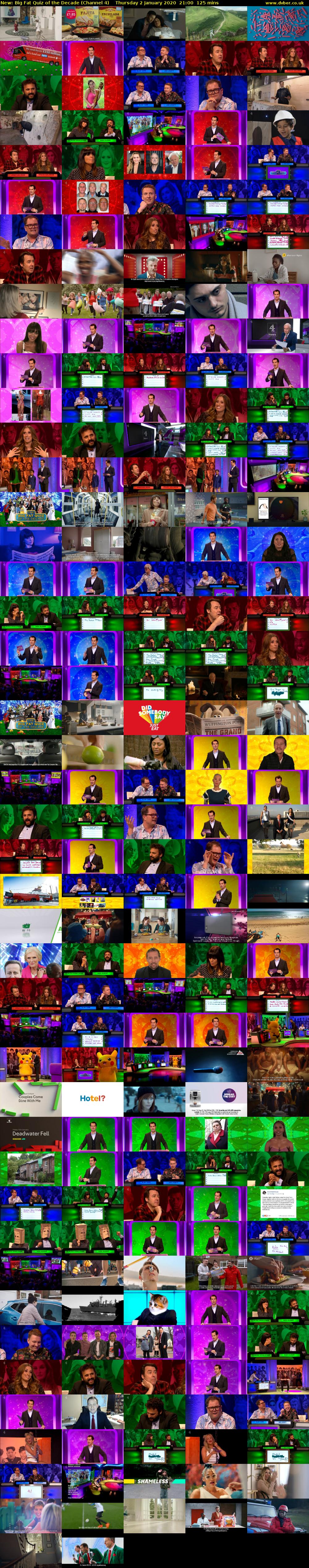 Big Fat Quiz of the Decade (Channel 4) Thursday 2 January 2020 21:00 - 23:05