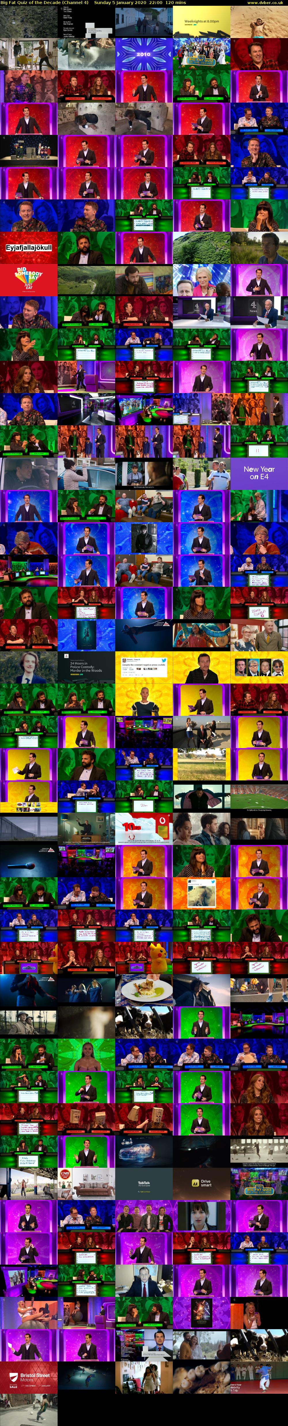 Big Fat Quiz of the Decade (Channel 4) Sunday 5 January 2020 22:00 - 00:00