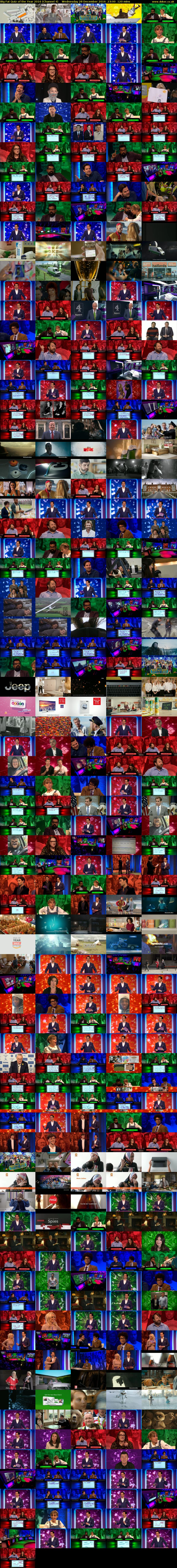 Big Fat Quiz of the Year 2016 (Channel 4) Wednesday 28 December 2016 23:00 - 01:00