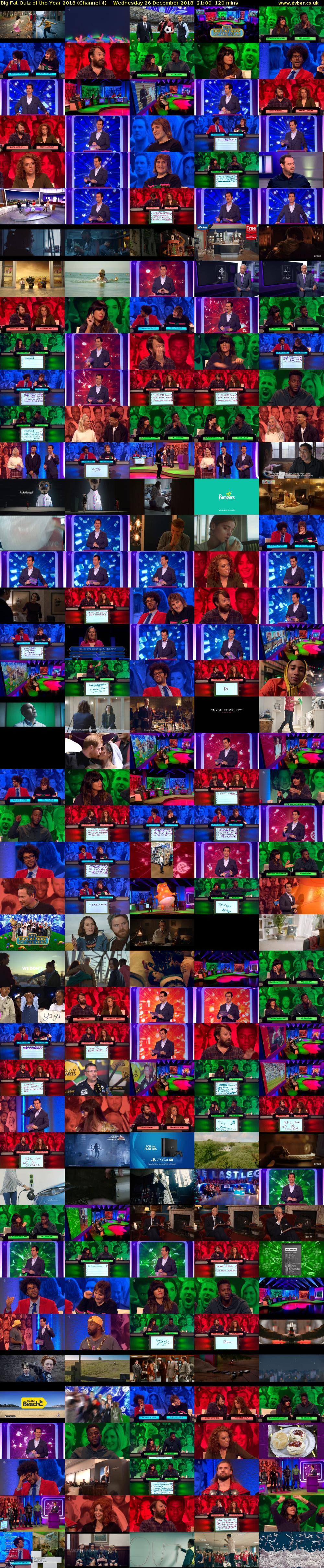 Big Fat Quiz of the Year 2018 (Channel 4) Wednesday 26 December 2018 21:00 - 23:00