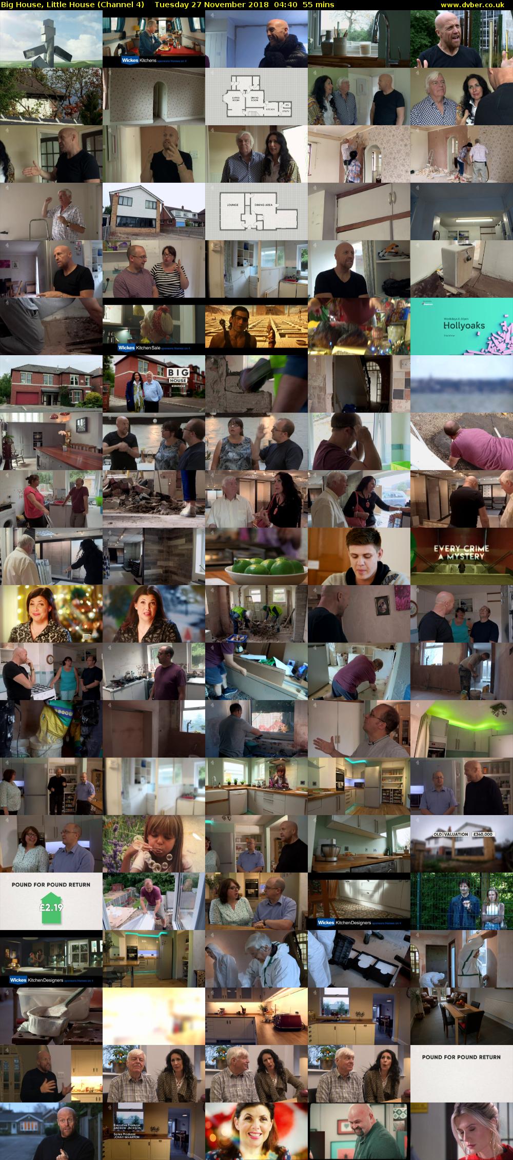 Big House, Little House (Channel 4) Tuesday 27 November 2018 04:40 - 05:35