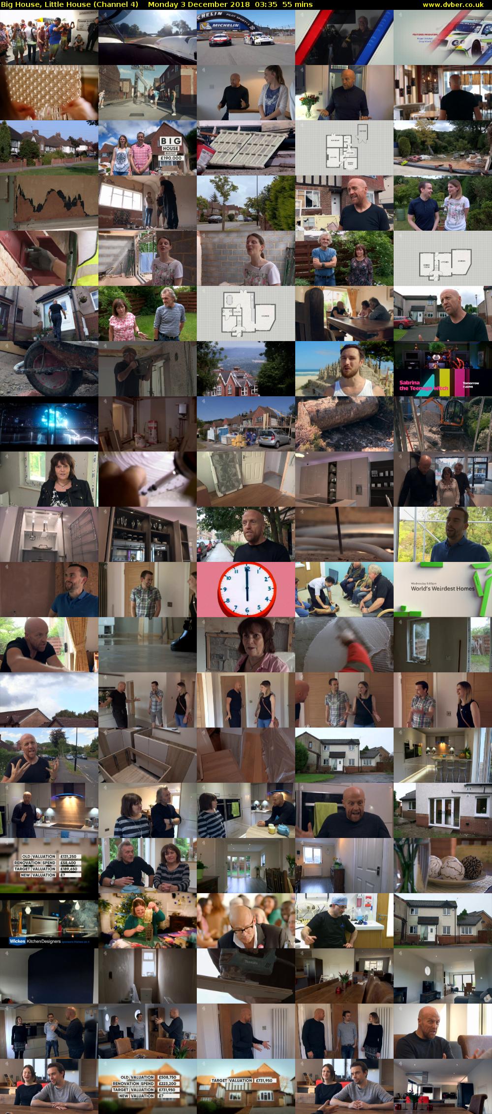 Big House, Little House (Channel 4) Monday 3 December 2018 03:35 - 04:30